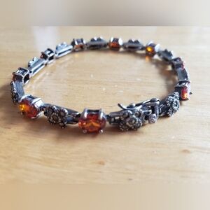 Garnet & Sterling Silver bracelet